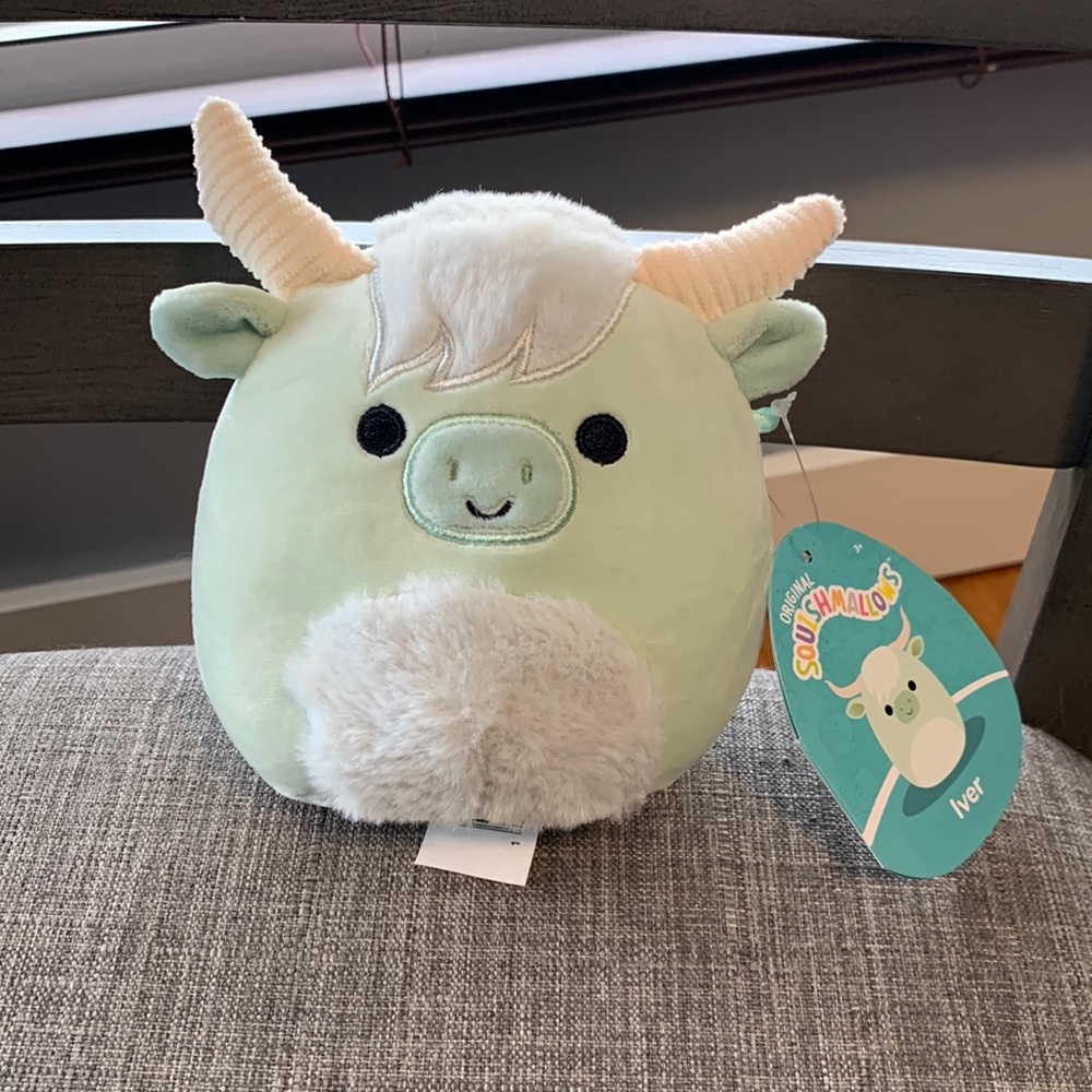 Squishmallow Iver the Highland Cow 5” plush
